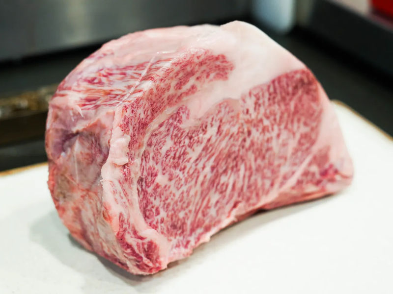 Japanese wagyu marbling