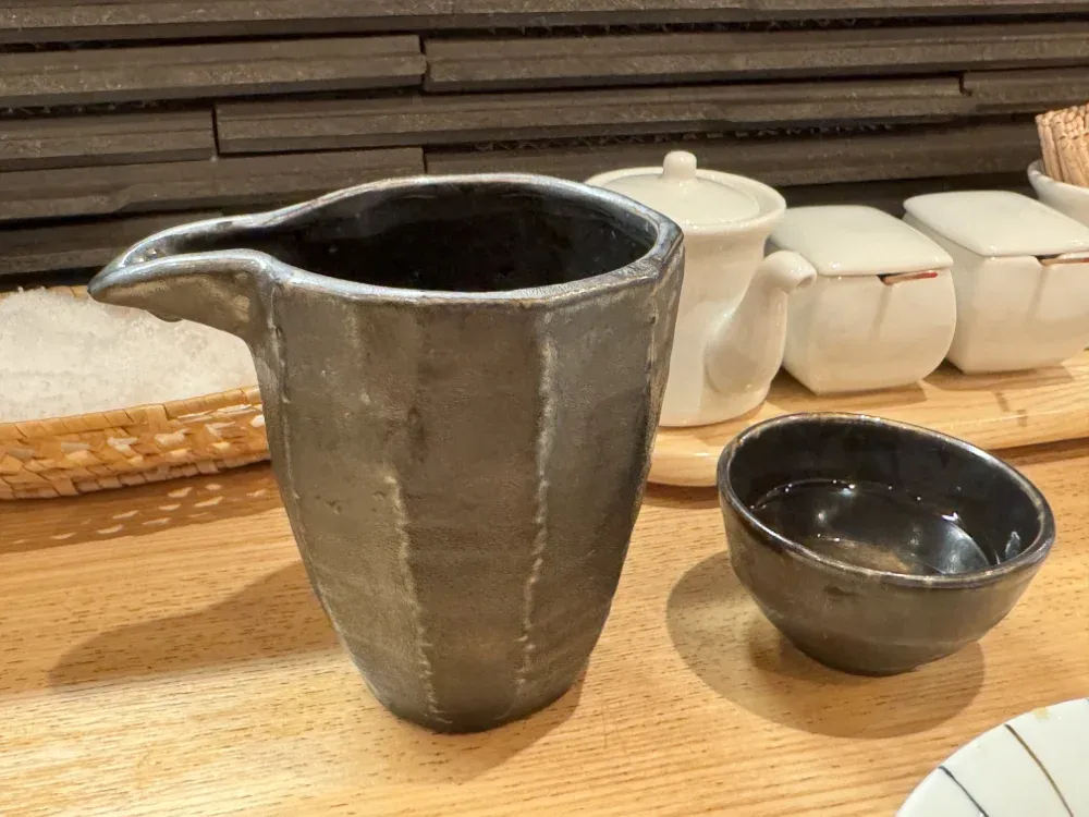 sake pitcher and cup