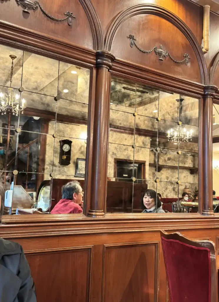 Interior at Tricolor Cafe in Tokyo's Ginza